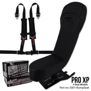 XP Pro Rear Bump Seat with Black 4 Point Harness