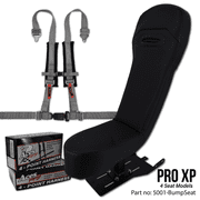 XP Pro Rear Bump Seat with Silver 4 Point Harness