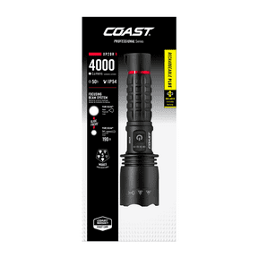 COAST XP20R Rechargeable LED Flashlight with 4000 Lumens Dual Power USB-C and Long-Range Beam