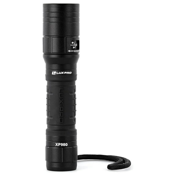XP980 Pro Flashlight - 760 Lumens Rechargeable LED, Long Runtime