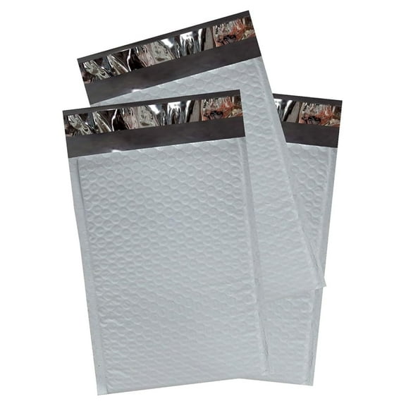 XPAK Bubble Mailers 12.5x19 Inch - 100 Padded Envelopes - Self Seal Shipping Bags - Water Resistant & Recyclable - White Cushioned Mailers for Secure Shipping