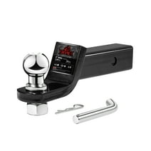 XPE Trailer Hitch Ball Mount with 2-Inch Ball & Pin, Only Fits 2-Inch Receiver, 7,500 LBS, 2-Inch Drop,Black