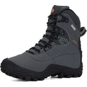 XPETI Men's Waterproof Hiking Boots Outdoor Hiker Backpacking Trails Boot Gray