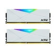 thumbnail image 1 of XPG DDR4 D50 RGB 16GB (2x8GB) 3200MHz PC4-25600 U-DIMM 288-Pins Desktop Memory CL16 Kit White (AX4U32008G16A-DW50), 1 of 5