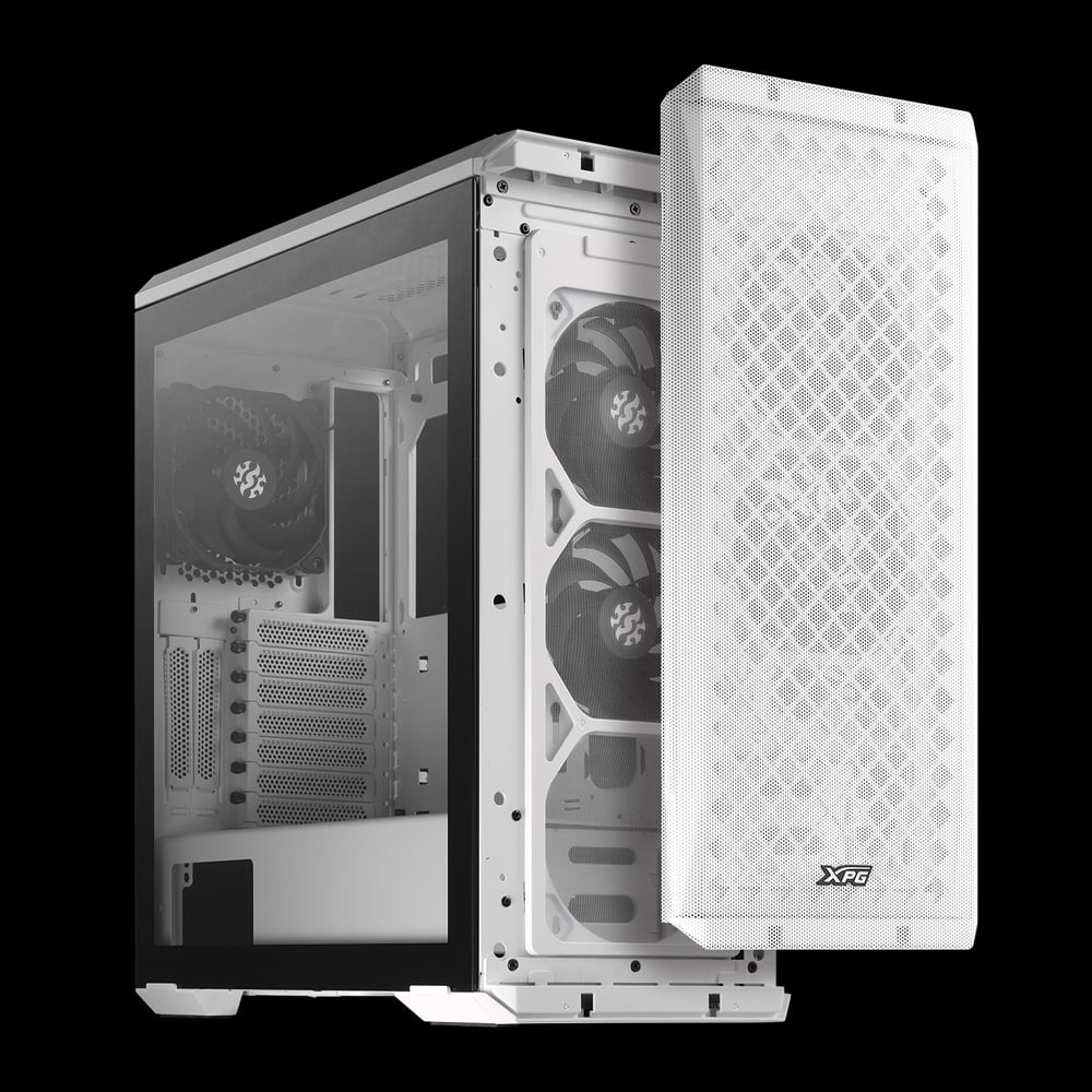 XPG Defender Mid-Tower Chassis | White ATX MESH Front Panel