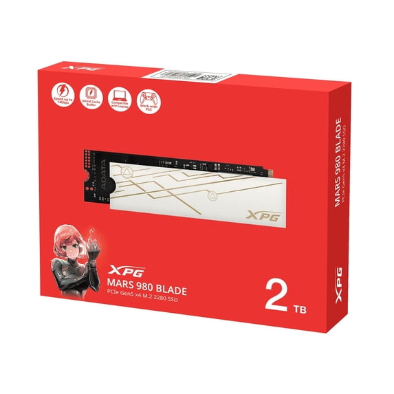 XPG MARS 980 BLADE 2TB PCIe Gen5 NVMe Internal SSD, 14000MB/s, PS6
