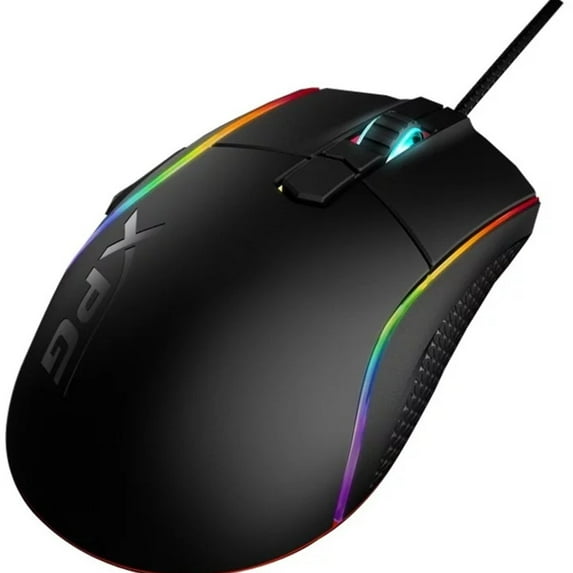 XPG PRIMER Wired Mouse Black RGB Omron Switches Textured Side 400-12000 DPI USB