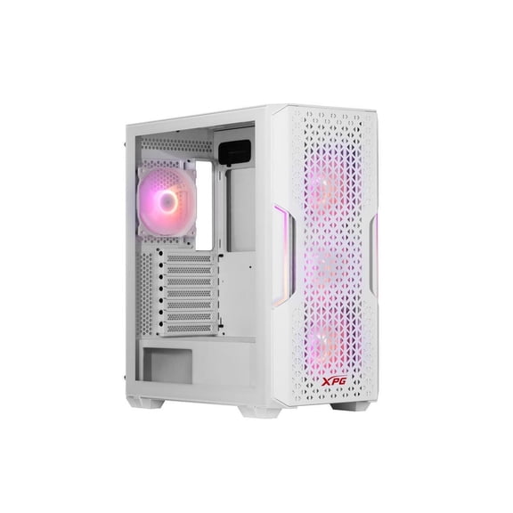 XPG STARKER AIR Mid-Tower ATX PC Case with Front Mesh Panel and ARGB Light Effect White (STARKERAIR-WHCWW)
