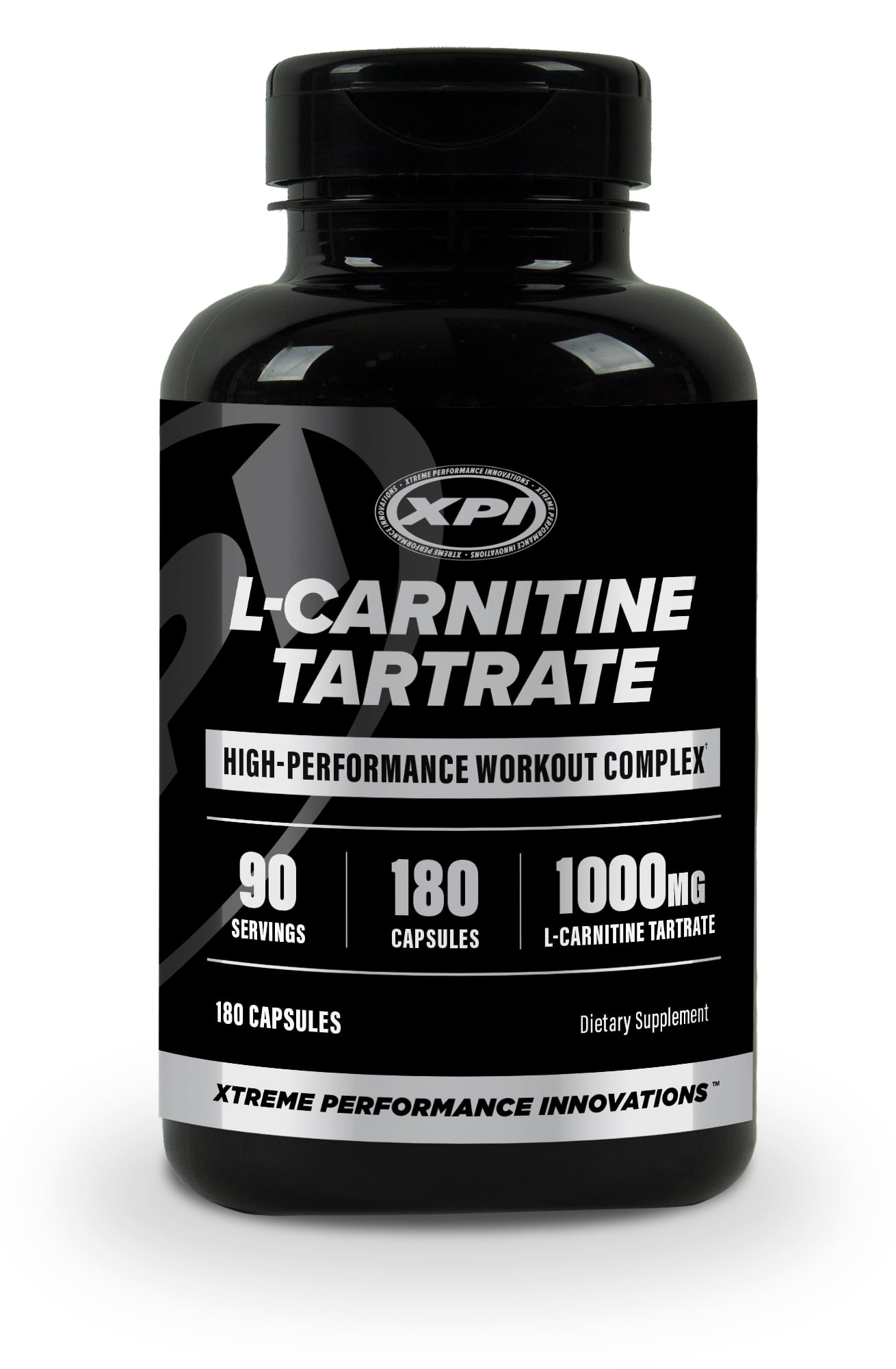 XPI LCarnitine Tartrate 1000mg, 180 Capsules 90 Servings Gym