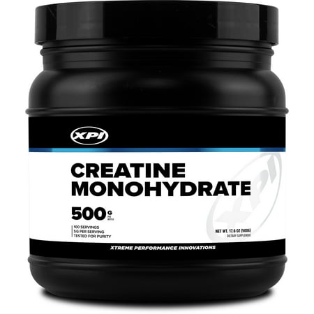 XPI Supplement Creatine Monohydrate Powder (500 Grams) - Non-GMO, Gluten Free