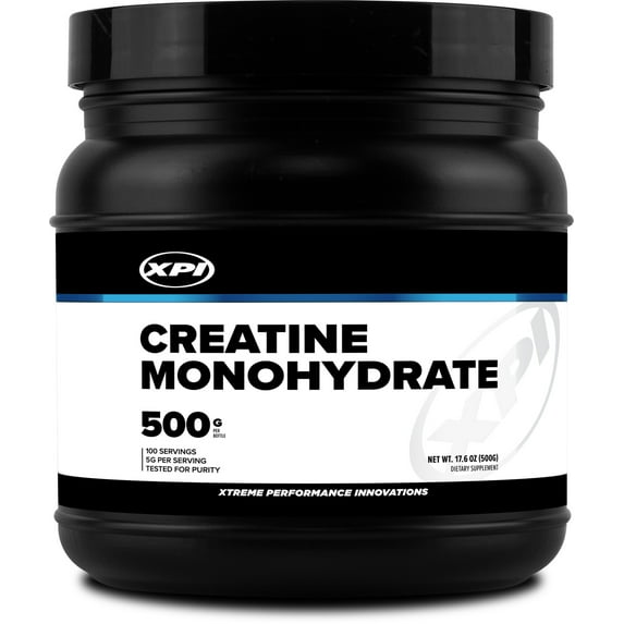 XPI Supplement Creatine Monohydrate Powder (500 Grams) - Non-GMO, Gluten Free