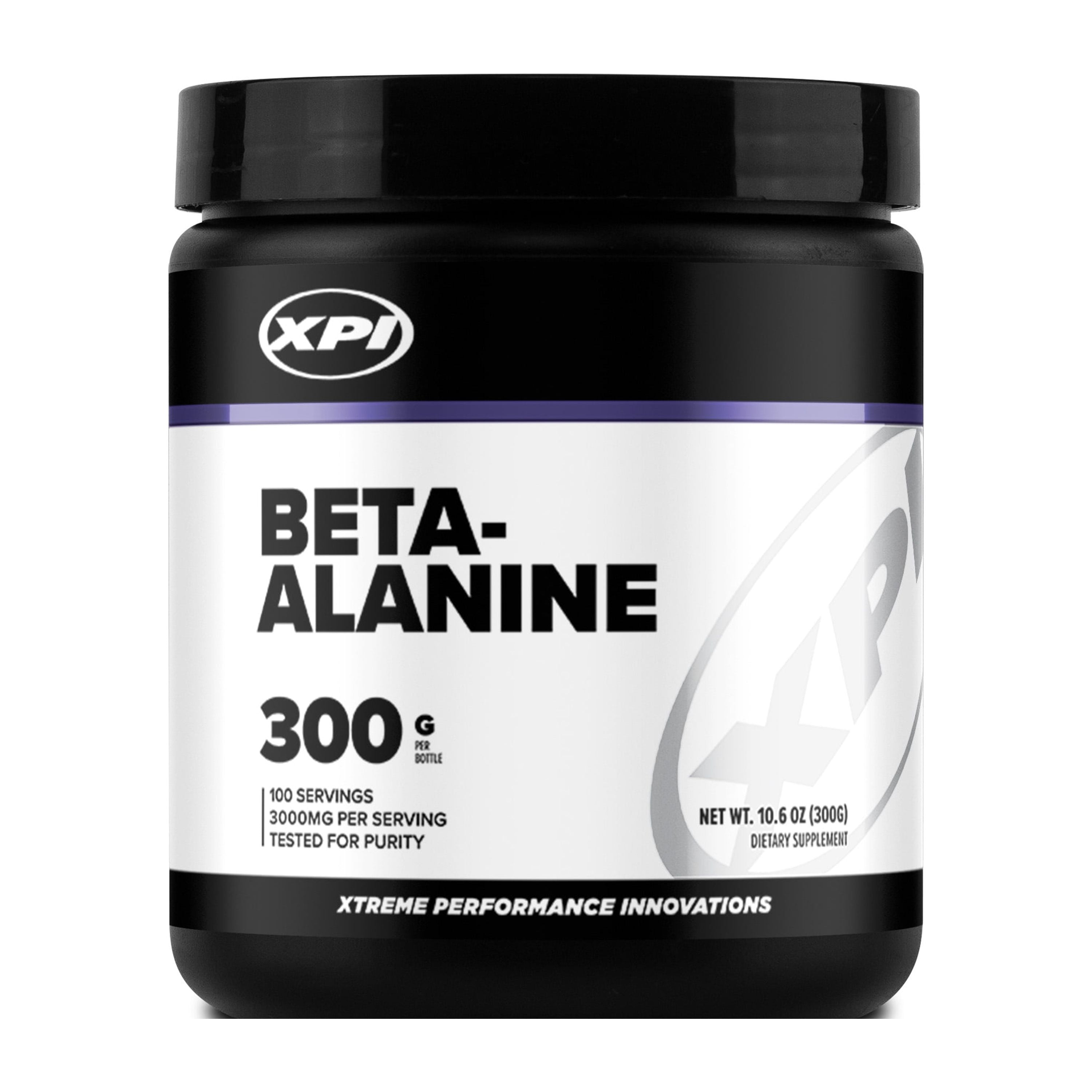 XPI Supplements Beta Alanine Powder 300 Grams, 100 Servings NonGMO