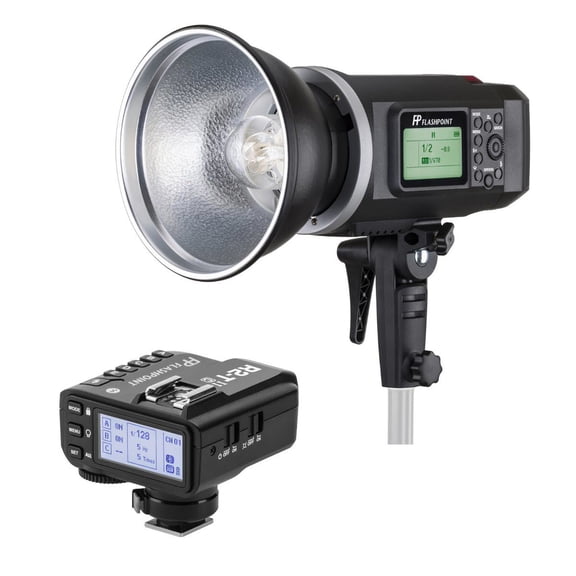 Flashpoint XPLOR 600 HSS Battery-Powered Monolight with Built-in R2 2.4GHz Radio Remote System - Bowens Mount (AD600) + Flashpoint R2 Mark II ETTL 2.4 GHz Wireless Flash Trigger for Sony (Godox X2)