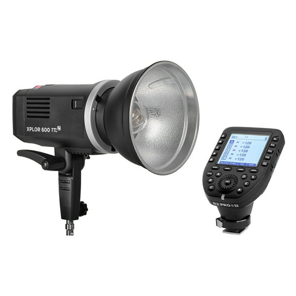 Flashpoint XPLOR 600 PRO II TTL R2 600ws 2.4GHz Battery-Powered All-In-One Outdoor Flash, Bundle with R2 Pro MarkII 2.4GHz Transmitter for Nikon