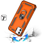XPM for Apple iPhone 11 Phone Case, Hybrid Shockproof Durable 360 Degree Rotatable Ring Stand Holder Kickstand Fit Magnetic Car Mount Cover for iPhone 11 6.1" Cosmic Orange