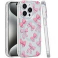 thumbnail image 1 of XPM for Apple iPhone 14 Pro Max Phone Case, Durable Fashion IMD Printed Design TPU Slim Shockproof Protective Case with Stylish Pattern Cover for iPhone 14 Pro Max (Bow Knot), 1 of 6