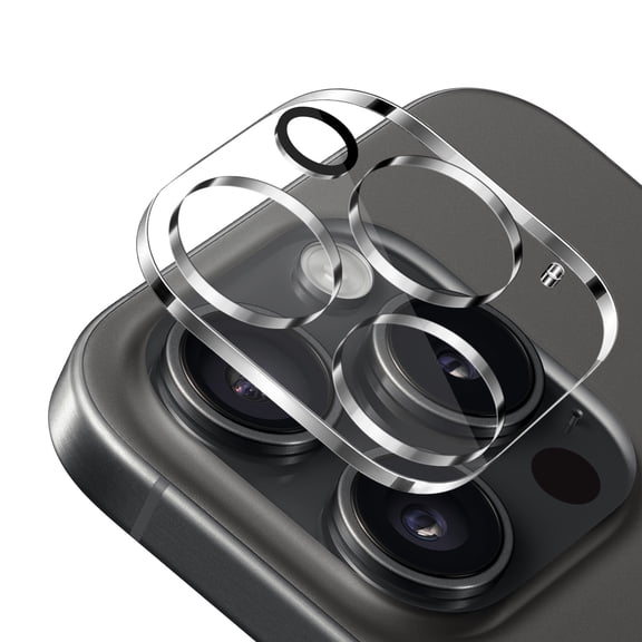 XPM for Apple iPhone 15 Pro Camera Lens Protector HD Clear Back Camera Protector Tempered Glass, Case Friendly, Ultra-Thin, Easy Installation Cover for iPhone 15 Pro (Clear)