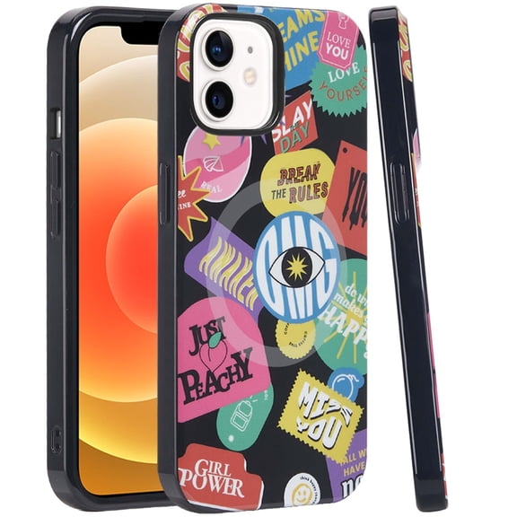 XPM for Apple iPhone 16 (6.1") Phone Case, Durable Fashion IMD Printed Design TPU Slim Shockproof Protective Case with Stylish Pattern Cover for iPhone 16 (Fashion Rebel)