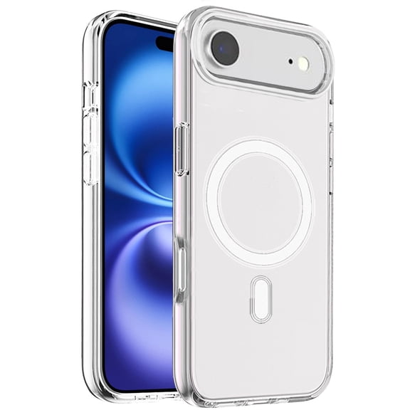 XPM for Apple iPhone 17 AIR Phone Case, MagSafe Compatible Transparent Hybrid Case with Magnetic Circle, Shock Absorption TPU Rubber Cover for Apple iPhone 17 Air (6.6") (Clear)