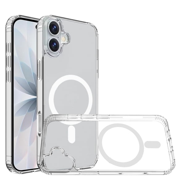 XPM for Apple iPhone 17 Phone Case, Classic Hybrid True Transparent Magnetic Circle - Shockproof Hybrid Clear Bumper, Compatible with MagSafe Cover for Apple iPhone 17 (6.3") (Clear)
