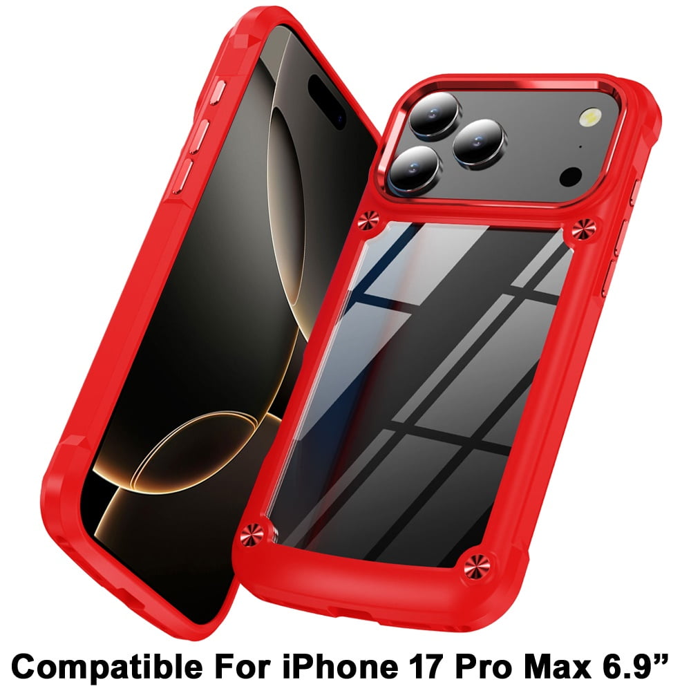iPhoneアクセサリー SKYLRK iPhone 17 PRO MAX BUMP CASE XPM for Apple iPhone 17 Pro Max Phone Case, Hybrid Transparent