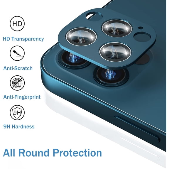 XPM for Apple iPhone 17E /16E Camera Lens Protector Tempered Glass with Colored Edge Anti-Scratch, HD Clarity, Easy Install Cover for Apple iPhone 17E /iPhone 16E (Black)