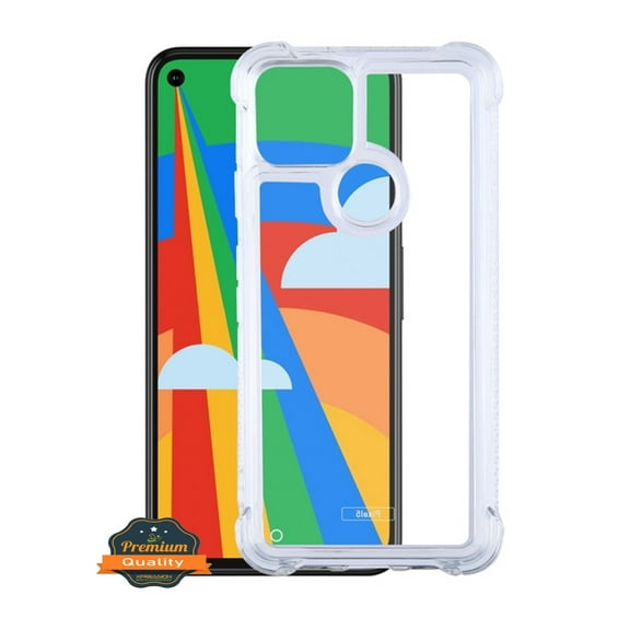 XPM Case for Google Pixel 5 Phone Case Rugged Corner Bumper Protective Hybrid Back Transparency TPU Shockproof Cover High Impact Resistant Cases CLEAR Transparent Phone Cover fit GOOGLE Pixel 5