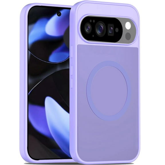 XPM for Google Pixel 10 /Pixel 10 Pro Phone Case, MagSafe Compatible Case Hybrid Soft TPU Bumper Hard Translucent Matte Back Slim Shockproof Cover for Pixel 10 / 10 Pro (Light Purle)