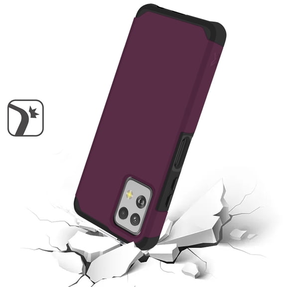 XPM for Motorola Moto G Power 5G 2023 Fashion Graphic Design Hybrid 2in1 Tough Strong Hard PC TPU Frame, Magnet Mount Friendly, Shockproof Protection Phone Case Cover (Dark Purple)