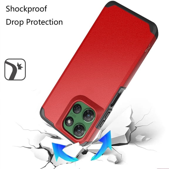XPM for Motorola Moto G Power 5G 2026 /2025 Fashion Graphic Design Hybrid 2in1 Tough Strong Hard PC TPU Frame, Magnet Mount Friendly, Shockproof Protection Phone Case Cover (Red)