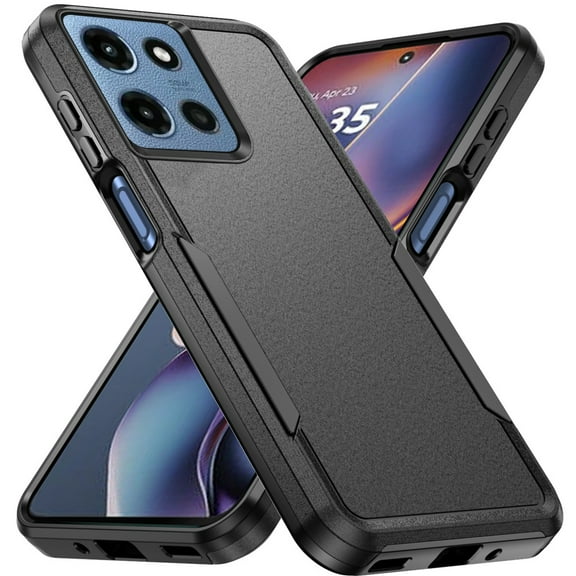 XPM for Motorola Moto G Stylus 5G 2025 Phone Case, Heavy Duty Shockproof Dual Layer Drop Protection Tough Hybrid Rugged Rubber Armor Defend Cover for Moto G Stylus 5G 2025 (Black)