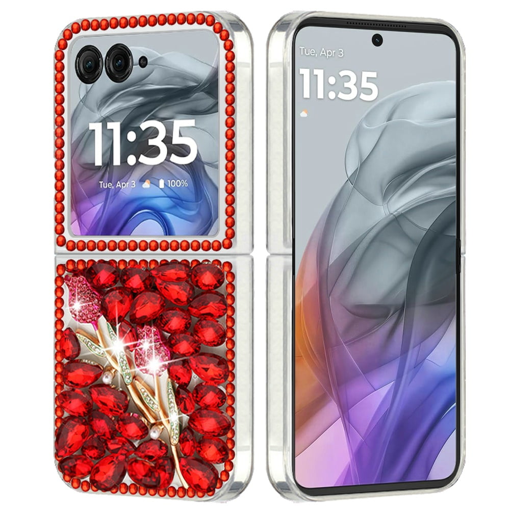 XPM for Motorola Razr 2025 /2024 Phone Case, Bling Crystal 3D Full ...