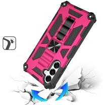 XPM for Samsung Galaxy A16 5G Phone Case, Hybrid Shockproof [Military Grade] Rugged Protective with Magnetic Car Mount & Invisible Stand Cover for Galaxy A16 (Hot Pink)