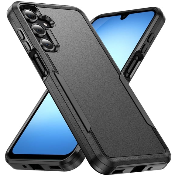 XPM for Samsung Galaxy A17 5G Phone Case, Heavy Duty Shockproof Dual Layer Drop Protection Tough Hybrid Rugged Rubber Armor Defend Cover for Galaxy A17 (Black)