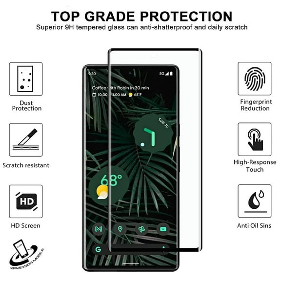XPM for Samsung Galaxy S20 Ultra Premium Tempered Glass Screen Protector Designed to allow full functionality Fingerprint Unlock 3D Curved Edge Glass (Clear Black)
