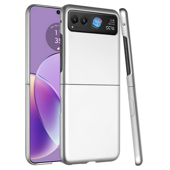 XPM for Samsung Galaxy Z Flip 7 FE Phone Case, Snap-On Flip Premium Matte Finish Slim Lightweight Protective PC + Rubber TPU Hard Shell Cover for Galaxy Z Flip 7 FE (Silver)