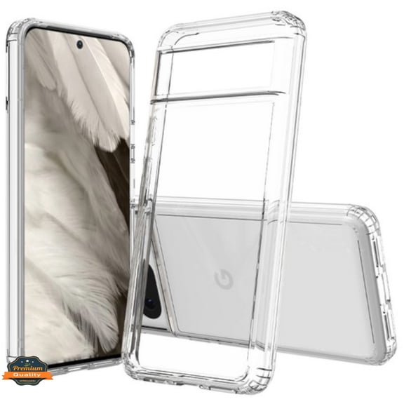 XPM for Google Pixel 9 Phone Case, Crystal HD Clear Back Hybrid Case TPU Bumper Frame Slim Shockproof Hard Defender Cover for Google Pixel 9 (Clear)