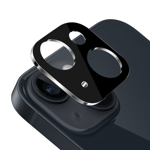 XPM for iPhone 14/13 (6.1") Camera Lens Protector Tempered Glass with Colored Edge Anti-Scratch, HD Clarity, Easy Install Cover for iPhone 14/ iPhone 13 (Black)