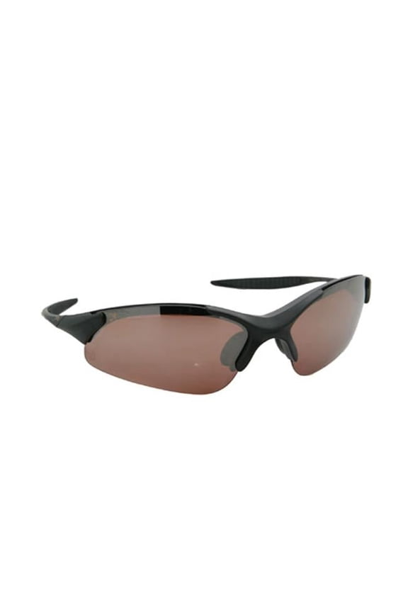 X3667PCP COPPER Gator Polarized Rimless Sunglasses - Matte Black - Copper Lens