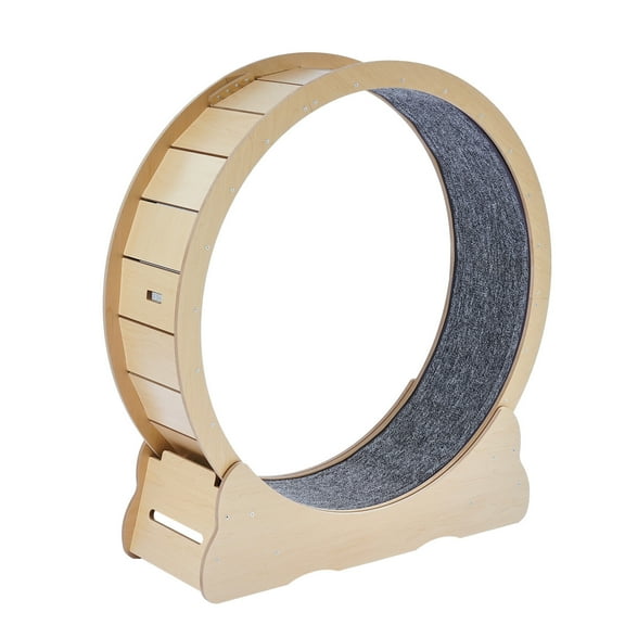 XPOPR 43.3" Large Cat Exercise Wheel - Yellow Indoor Cat Treadmill Wheel, Extra-Wide 43.3" Diameter (Fits Large/XL Cats), Quiet Smooth Rotation.