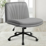XPOPR Criss Cross Chair with Wheels Comfy Wide Vanity Desk Chair Dual ...