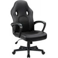 thumbnail image 1 of XPOPR Gaming Chair Office Chair Leather Computer Desk Chair Racing Style Ergonomic Adjustable Swivel Task Chair with Lumbar Support and Arms (Black), 1 of 9