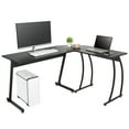 thumbnail image 1 of XPOPR Gaming Desk, Corner Computer Desk, Sturdy Home Office Computer Table, Writing Desk, Larger Gaming Desk Workstation, Black Curved, 1 of 7