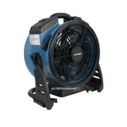 XPOWER FM-65WB Portable Battery Operated Rechargeable Cordless Variable Speed Outdoor Cooling Misting Fan and High Velocity Air Circulator with Built-In Water Pump and Hose