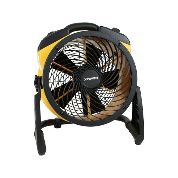 XPOWER FC-125B Cordless Rechargeable 11" Sealed Brushless DC Motor Whole Room Air Circulator Utility Fan