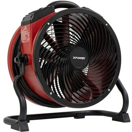 XPOWER Variable Speed Sealed Motor Industrial Axial Air Mover, Blower, Fan