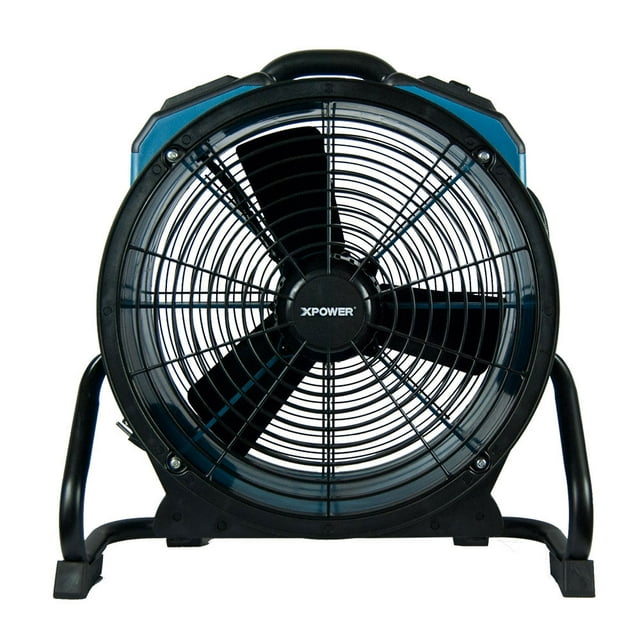 XPOWER X-47ATR Professional 1/3 HP 3600 CFM 360 Degree Rotation Axial Fan, Blue