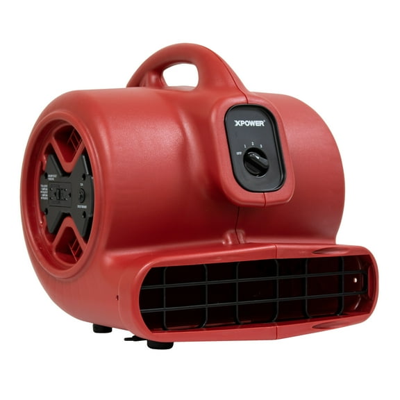 XPOWER X-600A 1/3 HP 2400 CFM 3 Speed Air Mover, Carpet Dryer, Floor Fan, Blower