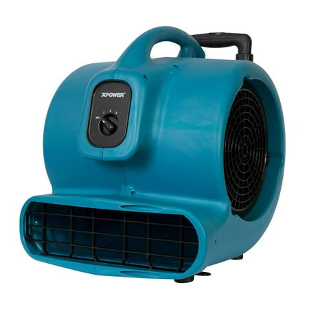Air Mover W/ Telescopic Handle and Wheels, 1 HP, 3600 CFM, 8.5 Amps, 4 Positions, 3 Speeds