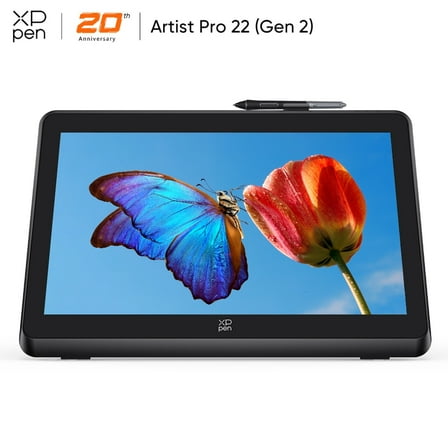 XPPen 2.5K Drawing Tablet,21.5in Screen,Artist Pro Gen 2 Graphic Tablet, 99% Adobe RGB Display,16384 Pressure Levels Pen,Wireless Bluetooth Keyboard